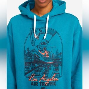 Nike Teal Los Angeles Air Traffic Men's Hoodie.  Size medium.